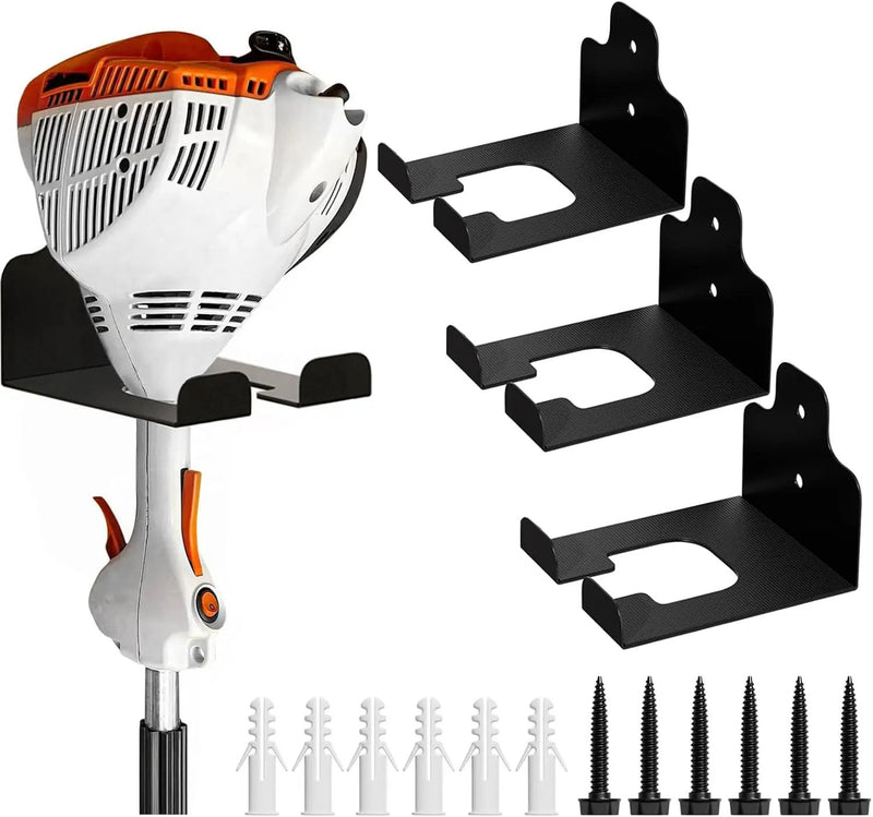 Garage Organizer Trimmer Rack, Garden Power Tool Hanger Weed Whackers Holder Wall Mounted for Grass Trimmer, Hedge Trimmer, Garage Trimmer, Garden Tools,3 Pack by GreenHaven Gardens