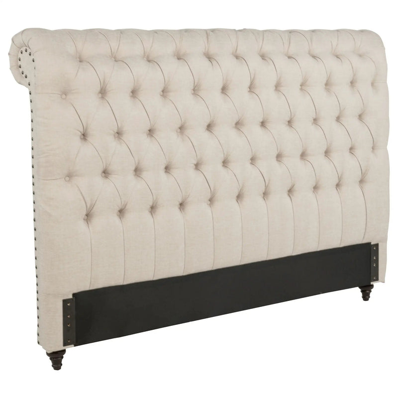 Devon 57-inch Upholstered Queen Headboard Beige by Unique Piece Furniture
