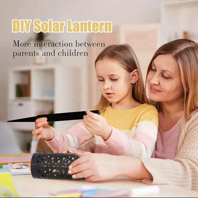 Solar Pathway Lights 6 Pack Star Moon Solar Lights Waterproof Garden Light for Yard Lawn Path Patio Outdoor Decor Gifts Warm White (Modern) by GreenHaven Gardens