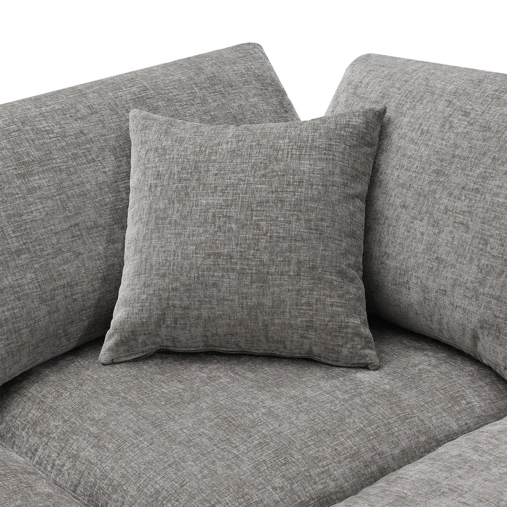 Modern Modular Cloud Sofa Bed, 6 Seat Sectional Couch Set With Ottoman, Free Combination, Convertible U Shaped Sleeper Sofa For Living Room by HouseOfZazla