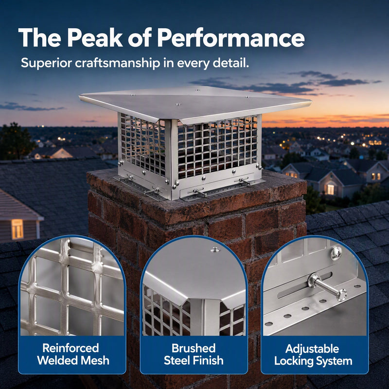 Stainless Steel Adjustable Chimney Cap, photo 4 of 10