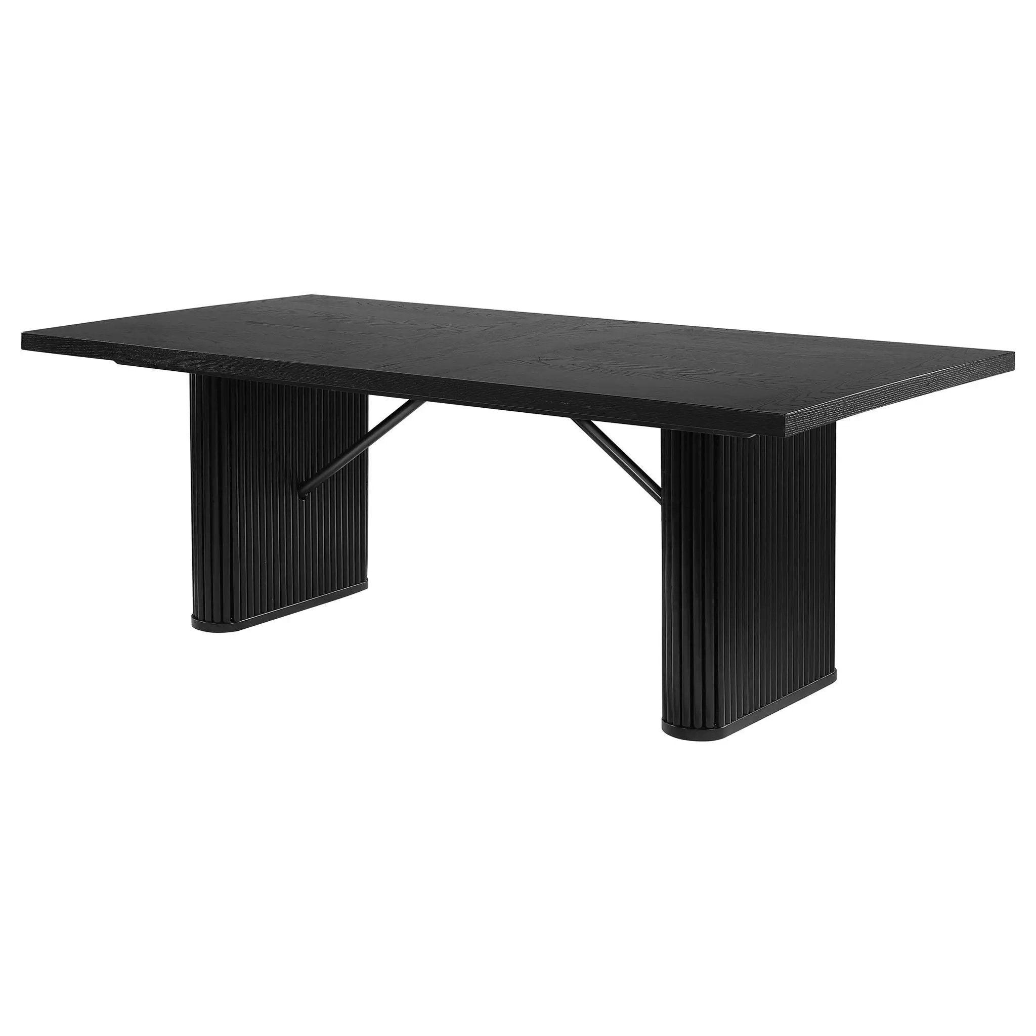 Catherine Rectangular 84-inch Wood Dining Table Black by Unique Piece Furniture