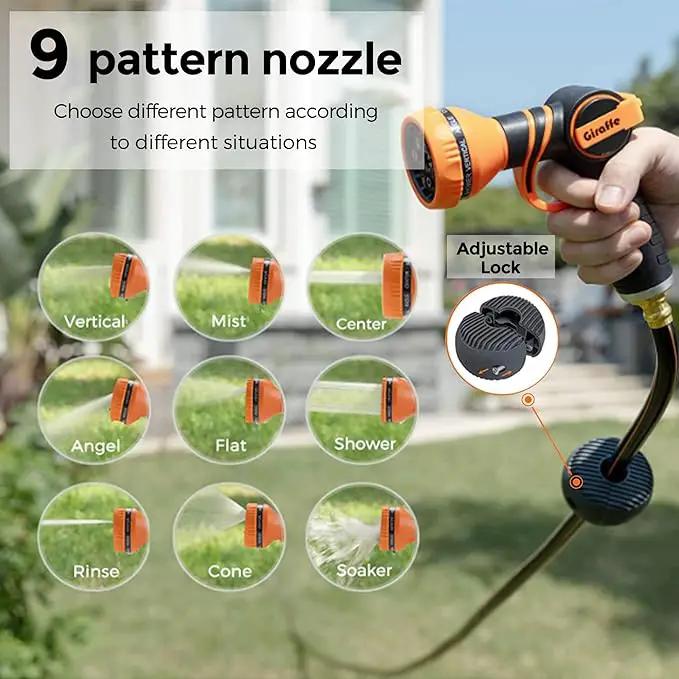 Giraffe Tools AW30 1/2MB Retractable Garden Hose Reel 1/2" x 100 ft PRO Metal Bracket, Heavy Duty, Any Length Lock Hose Reel, 100 ft, Dark Grey by GreenHaven Gardens