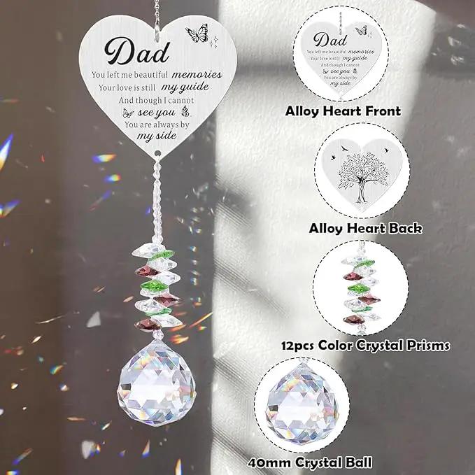 Memorial Gifts for Loss of Grandma, Sympathy Gifts for Loss of Grandma, Grandma in Heaven Memorial Crystal Suncatcher for Window Home Decor (Grandma) by GreenHaven Gardens