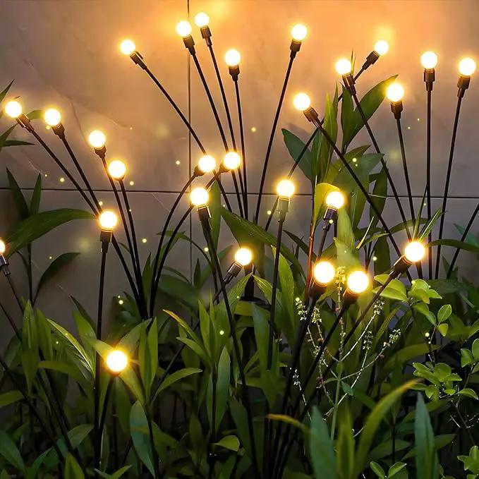 Warm-4Pack 32LED Firefly Warm Changing Lights,Garden Solar Lights Outdoor Decorative,Yard Waterproof Solar (Warm-4pcs) by GreenHaven Gardens