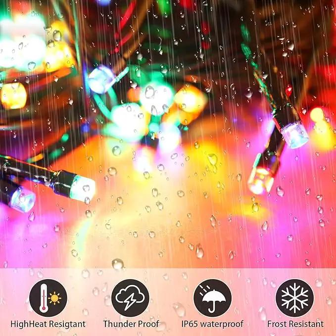 2 Pack Solar String Lights Outdoor, 200 LED Extra-Long 78 FT Solar Christmas Lights Outdoor with 8 Lighting Modes, IP65 Waterproof for Garden, Xmas, Balcony, Wedding, Party (Multicolor) by GreenHaven Gardens