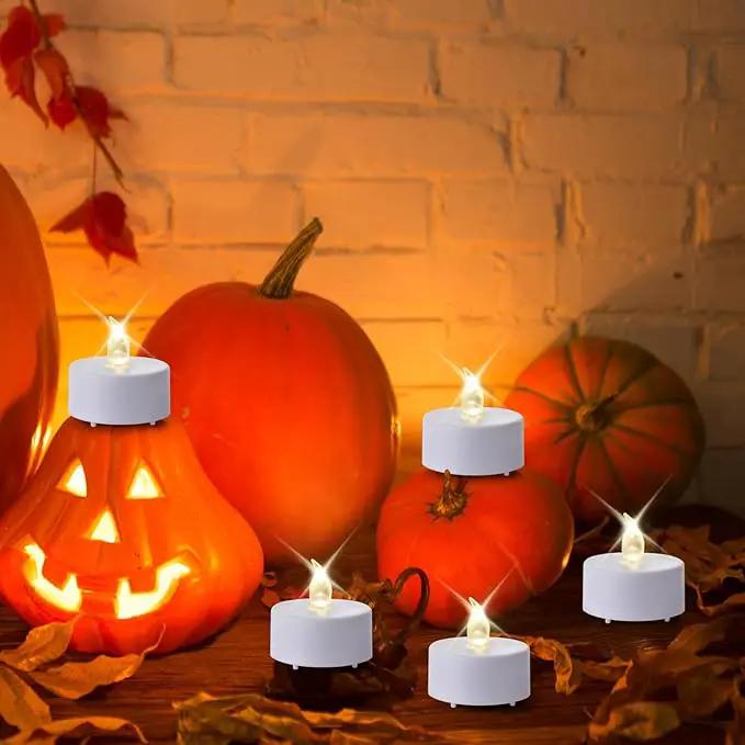Tea Light Candles with Remote Control,12pack Flickering Flameless LED Candle,Long Lasting 400+Hours,Battery Operated with Timer for Home Decoration Seasonal &Festival Celebration WarmWhite by GreenHaven Gardens
