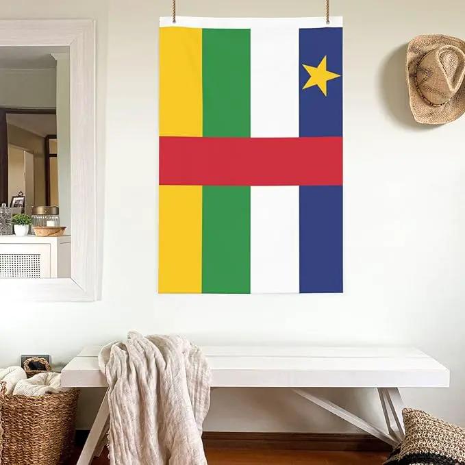 Central African Republic Flag Garden Yard House 2x3 ft Flags Double Sided Print Banner Indoor Outdoor Party Home Decorations for Boat Dorm House Balcony by GreenHaven Gardens