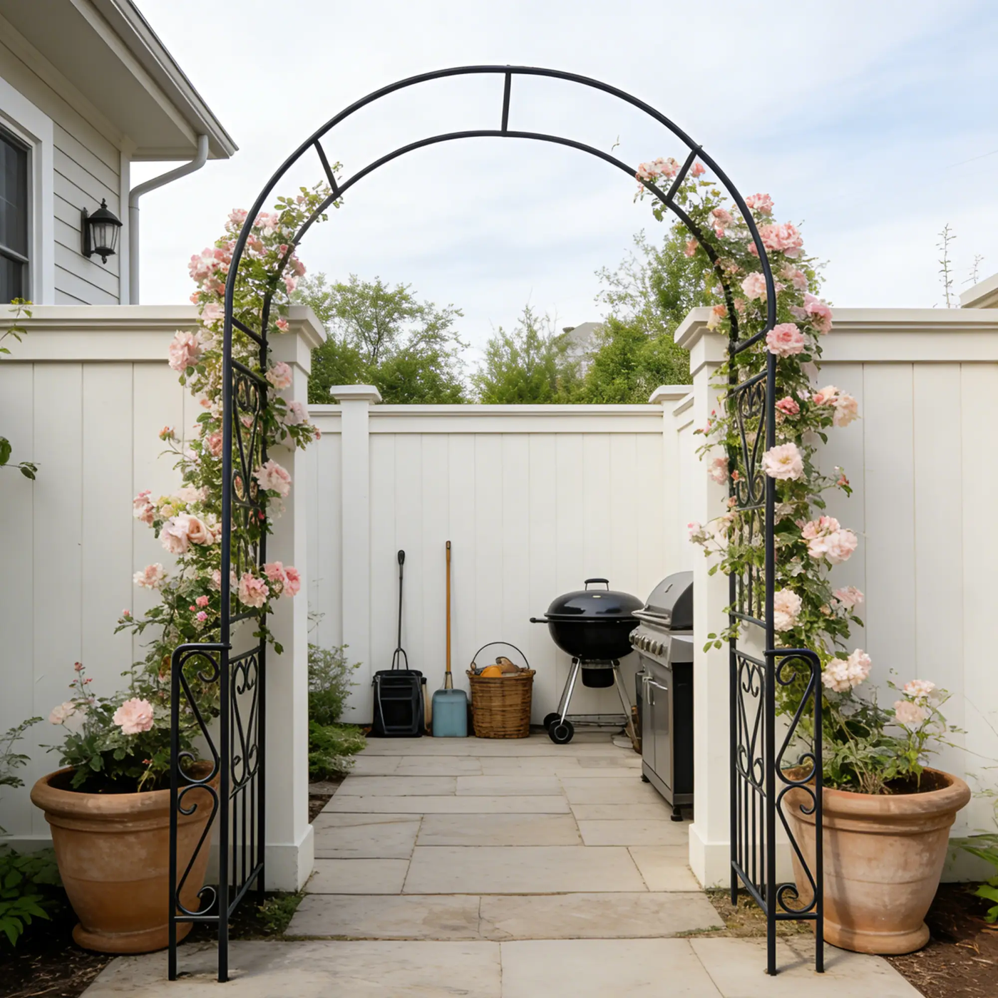 Metal Garden Arch W55'' x H94.5'' by HouseOfZazla