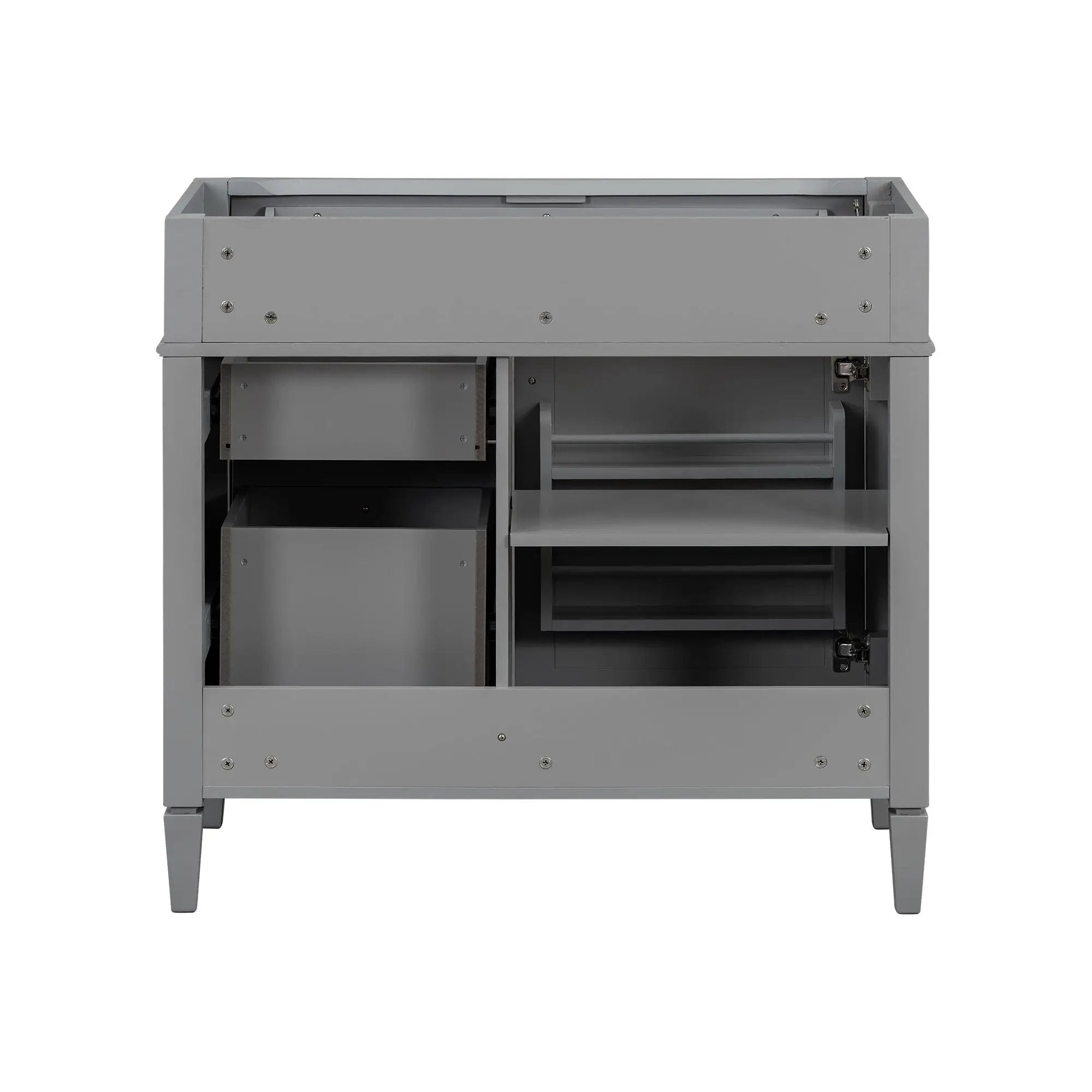 Bathroom Vanity With 2 Drawers And Tip-Out Drawer, Storage Cabinet