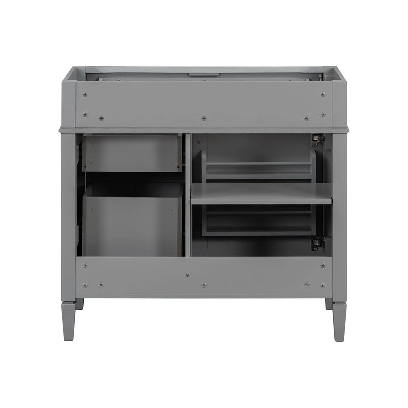 Bathroom Vanity With 2 Drawers And Tip-Out Drawer, Storage Cabinet