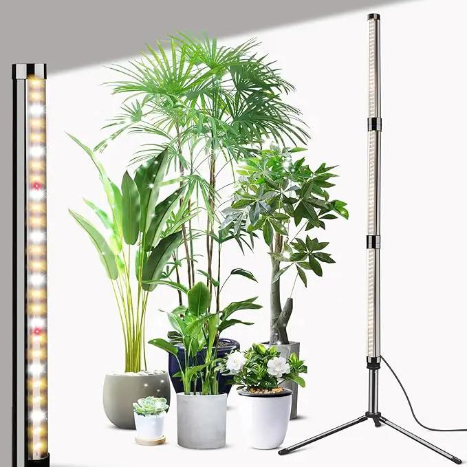 Grow Lights for Indoor Plants, Height Adjustable with On/Off Switch and Timer, Vertical Plants Grow Light for Indoor Plant Growth and Flowering by GreenHaven Gardens