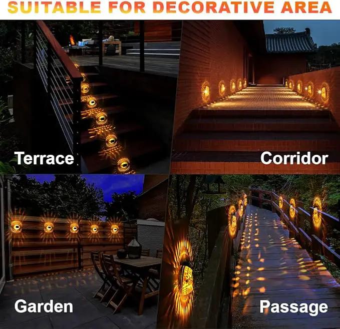 Waterproof LED Decorative Lights, Led Solar Lights for Wall, Garden, Yard, Patio, Pool, Pathway, 12 Pack Led Atmosphere Lights by GreenHaven Gardens