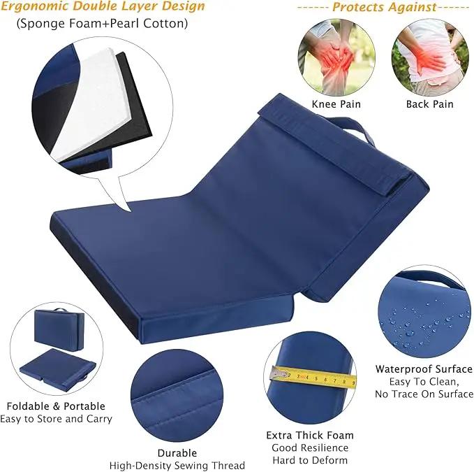 ikkle Garden Kneeler and Seat Heavy Duty Garden Stool, Upgraded Gardening Kneeler Bench, Thicker Wider Kneeling Pad, Garden for Seniors by GreenHaven Gardens