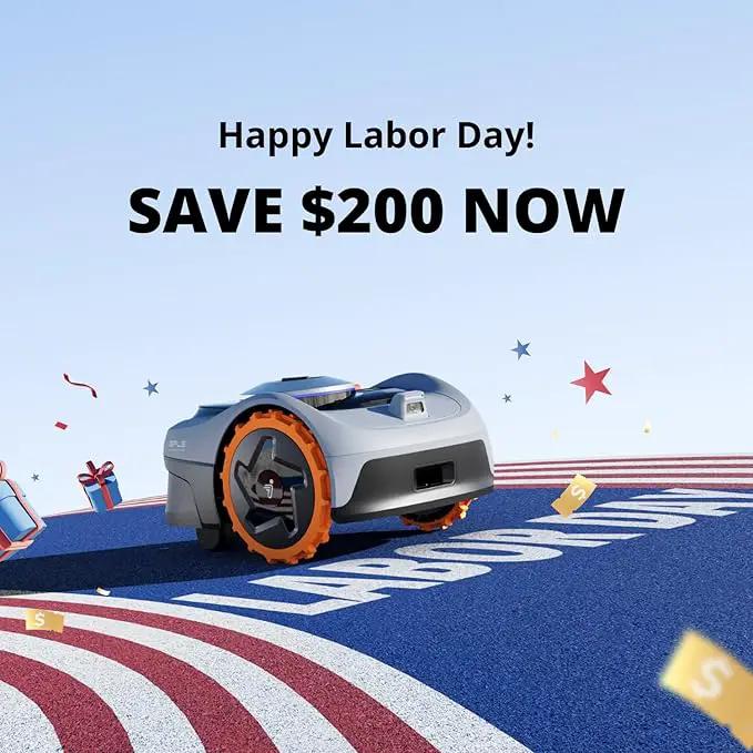 Segway Navimow i105N Robot Lawn Mower Perimeter Wire Free 1/8 Acre RTK+Vision Robotic Lawnmower, AI-Assisted Mapping, Virtual Boundary, APP Control, 58dB(A) Quiet, Multi-Zone Management by GreenHaven Gardens