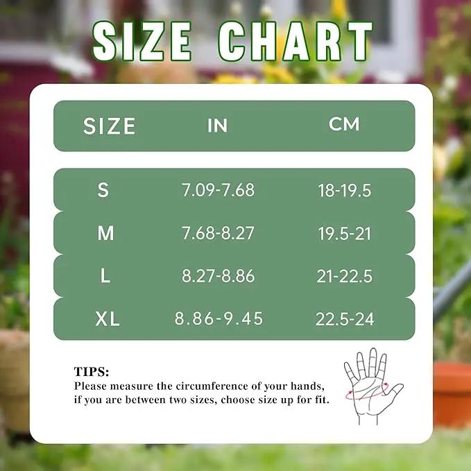 HANDLANDY Leather Gardening Gloves, Thorn Proof Long Gauntlet Heavy Duty Garden Gloves, Elbow Length Rose Pruning Weeding Yard Glove (Small, Green) by GreenHaven Gardens
