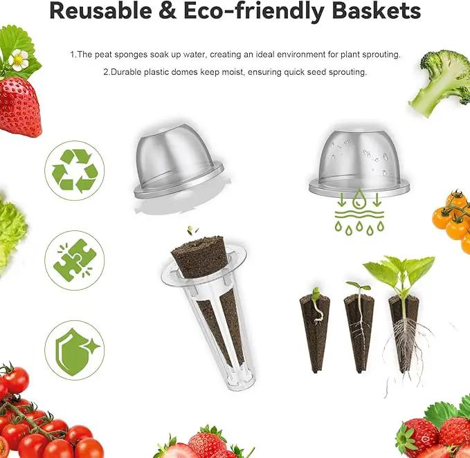 inbloom Pepper Seed Pod Kit for AeroGarden, iDOO, Ahopegarden, MUFGA Hydroponic Growing System, 12-Pod, 350+ Seeds include Cucumber,Red Chili Pepper,Green&Yellow Pepper,Purple Pepper,Red&Golden Tomato by GreenHaven Gardens