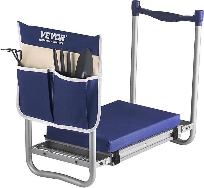 VEVOR Large Folding Garden Kneeler and Seat Heavy Duty, Widened 10" EVA Foam Pad, Portable Garden Stool with Tool Bags, Gardening Bench to Relieve Knee & Back Pain, Gifts for Seniors, Women, Parents by GreenHaven Gardens