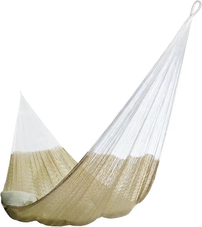 Handmade Hammocks - Hammocks Rada Handmade Yucatan Hammock - Artisan Crafted in Central America - Natural, Fits Most 12.5 Ft. - 13 Ft. Stands - Carries Up to 550 Lbs for Two by GreenHaven Gardens