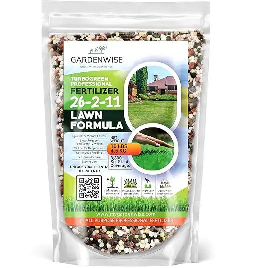 TurboGreen: Premium Lawn Fertilizer with Iron - Advanced Nitrogen & Iron-Rich Formula for Lush Growth | Eco-Friendly Grass Fertilizer for Spring & All Seasons | Slow-Release (20 QUARTS) by GreenHaven Gardens