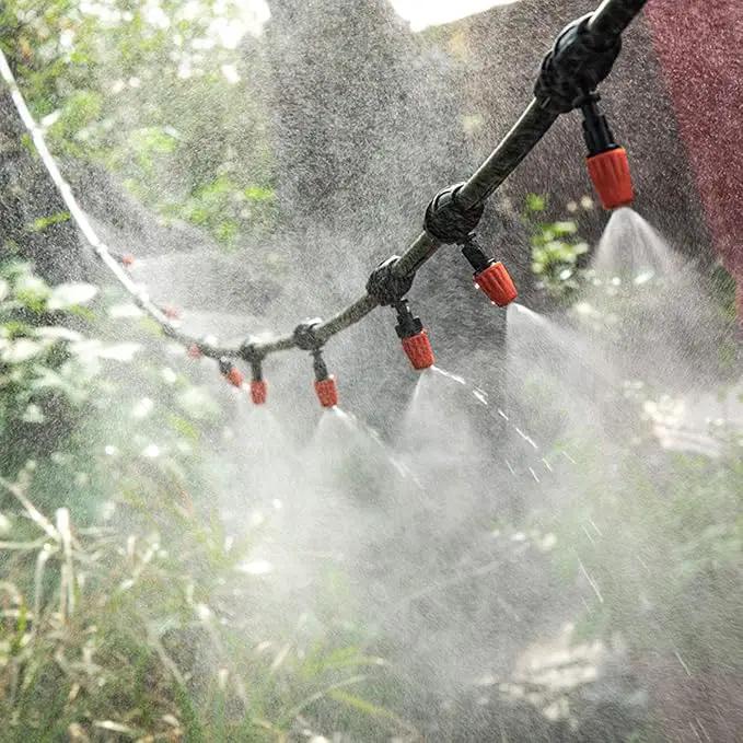 E-outstanding Micro Flow Dripper 12PCS Micro Spray Adjustable Garden Sprinkler Head Atomizers Sprinklers Drip Irrigation Misting Nozzles by GreenHaven Gardens