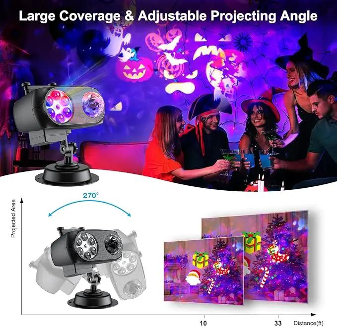 LED Projector Lights, Easter Decor Outdoor&Indoor Rotatable Lamp, Halloween Christmas Projector with 10 Themes, Waterproof Landscape Decorative Lighting Garden Party New Year Xmas by GreenHaven Gardens