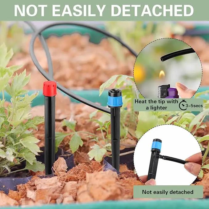 120 Pcs Drip Irrigation Emitters for 1/4'' Drip Irrigation Tubing 60 Irrigation Emitters Sprayer 60 Adjustable 360 Degree Water Flow Drippers for Patio Lawn Garden Watering by GreenHaven Gardens