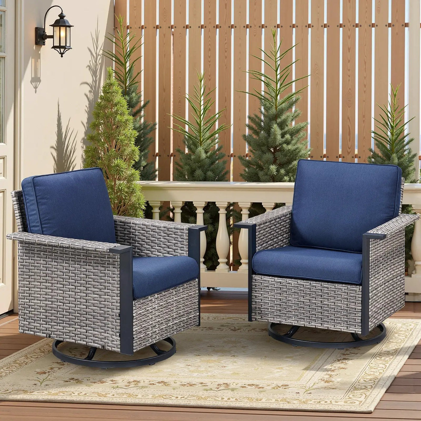 Outdoor Swivel Rocking Chairs by HouseOfZazla