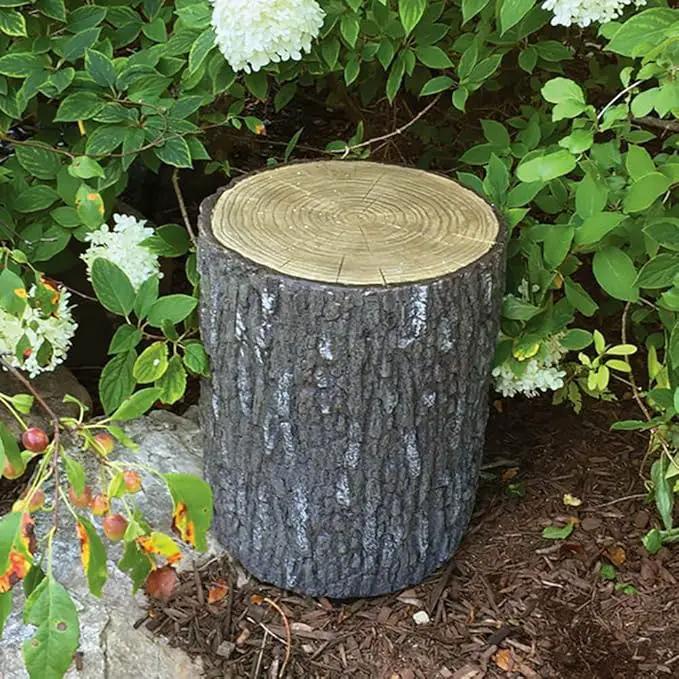 Aquascape Faux Oak Stump Cover for Yard, Landscape, and Garden | 78259 18.5-inches H x 15-inches Dia. by GreenHaven Gardens