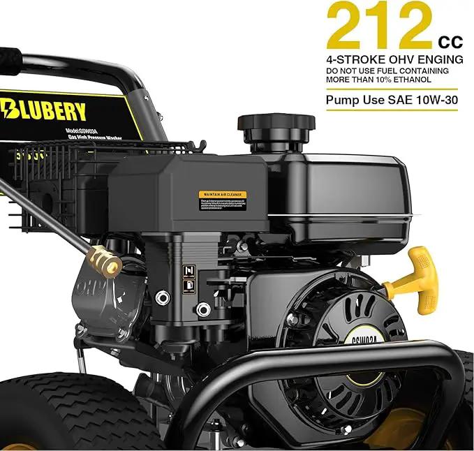 Heavy-Duty Gas Pressure Washer, 3600Psi at 2.7Gpm Power Washer,Portable, 30feet Pressure Hose,Industrial Style,Axial Cam Pump, for Siding, Driveway, House, Car, RV, Paint Preparation etc by GreenHaven Gardens