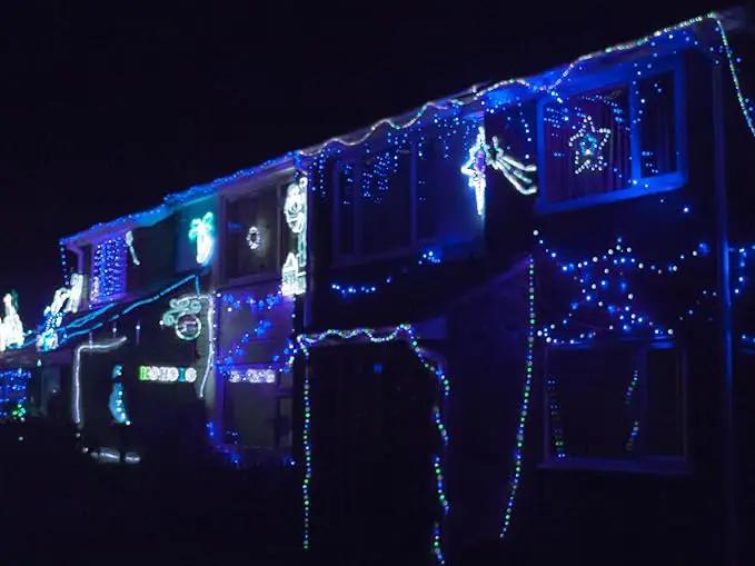 LED Rope Lights for Outside, 20Ft 360°Blue Solar Rope Lights Outdoor Waterproof, 86 LEDs 110V 8 Modes Remote Control Timer Christmas Rope Lights for Party Holiday Garden Decoration (Blue) by GreenHaven Gardens