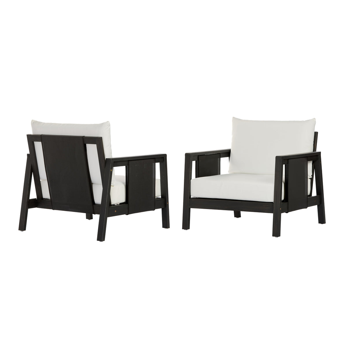Outdoor Club Chairs (Set of 2) with Diamond-Pattern, photo 5 of 10
