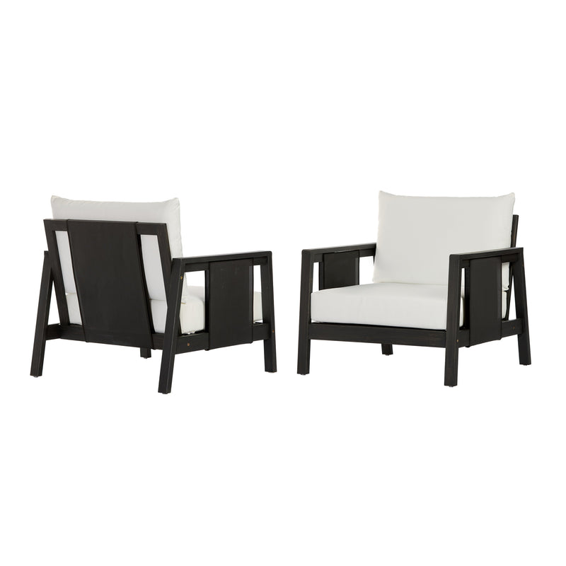 Outdoor Club Chairs (Set of 2) with Diamond-Pattern, photo 5 of 10