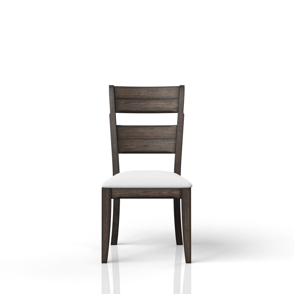 Upholstered Seat Side Chair with Ladderback - Chocolate, photo 4 of 6