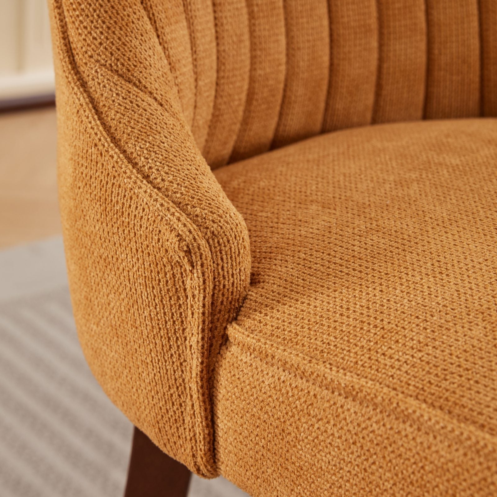 Set of 2 Rayon Cloth Flocking Linen Dining Chairs by BLAKHOM