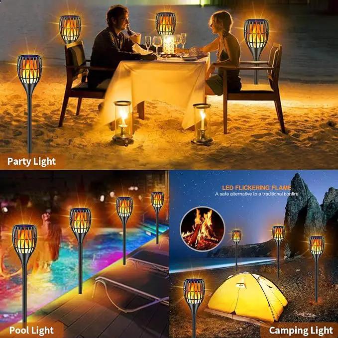 Solar Torch Lights, Waterproof Flickering Flames Torches Lights 43" Outdoor Solar Spotlights Landscape Decoration Lighting Dusk to Dawn Auto On/Off for Yard Patio Driveway, 1 Pack by GreenHaven Gardens