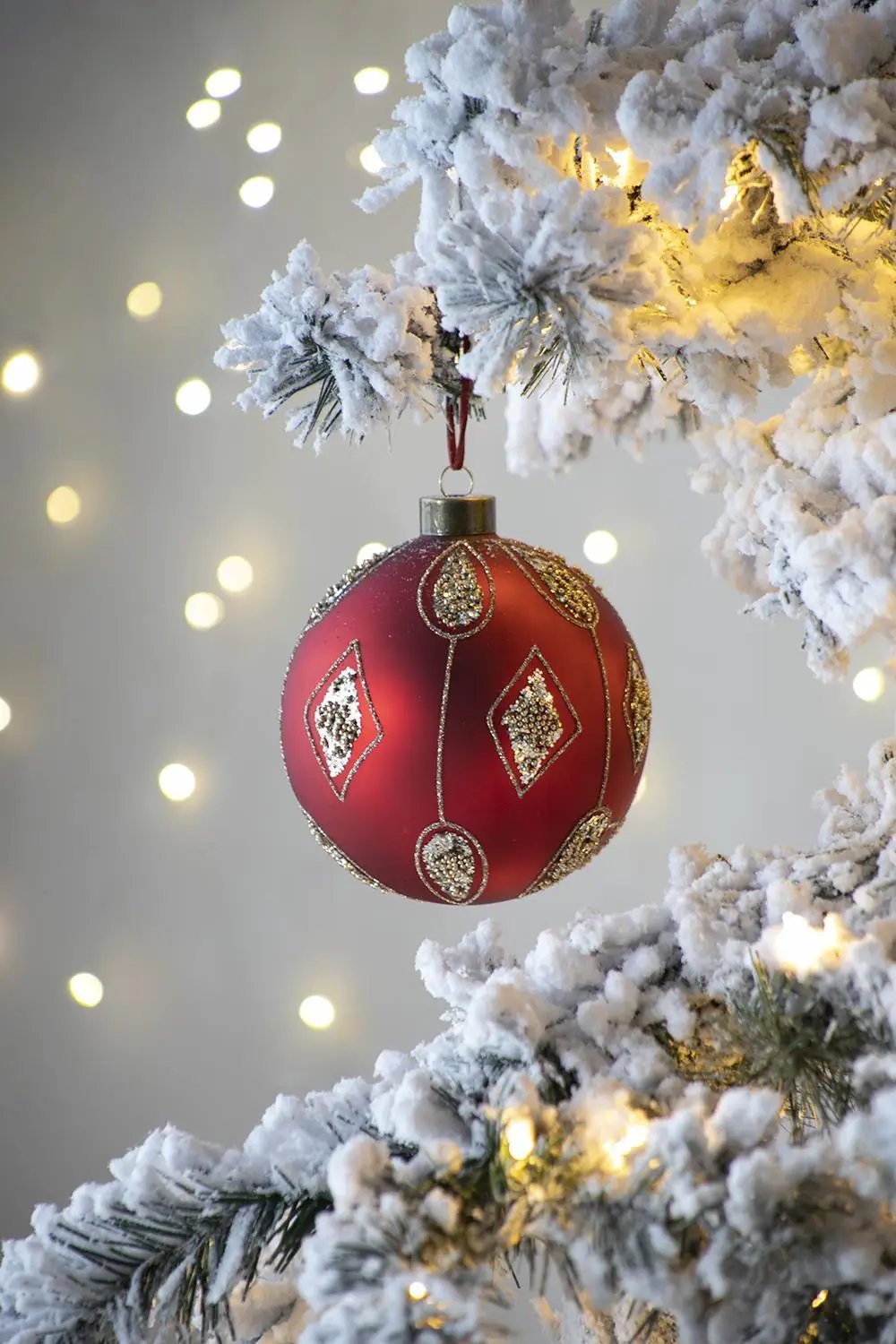 Christmas Ball, Decorative Hanging Ball Christmas Tree Ornaments For Holiday Decorations by HouseOfZazla