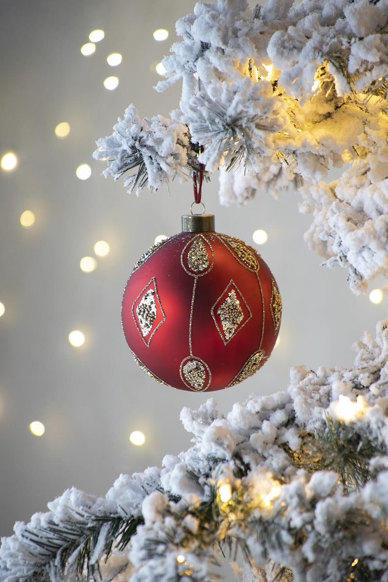 Christmas Ball, Decorative Hanging Ball Christmas Tree Ornaments For Holiday Decorations by HouseOfZazla