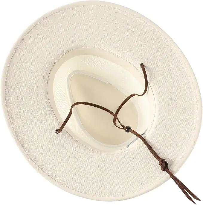 Home Prefer Cotton Summer Fedora Hat Wide Brim Sun Hats for Men Women UPF 50+ Sun Protection Cap for Fishing Hiking by GreenHaven Gardens