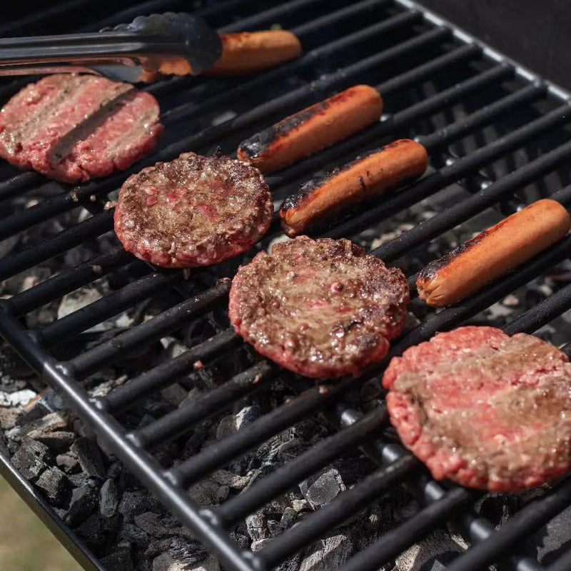 Ash & Ember Park-Style Grill, 384 Sq. In Jumbo Charcoal Grill with Base Anchor, 22.5"x16.5" Grill Grate, Single Post Outdoor Cooking Backyard BBQ, Camp Grilling Barbecues by GreenHaven Gardens