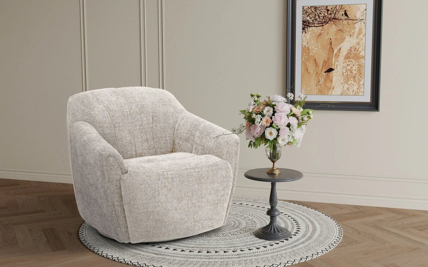 Millie - 1P Swivel Recliner (Footrest Only) by Unique Piece Furniture