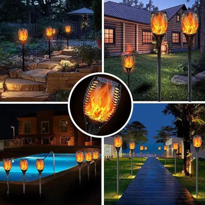 YoungPower 43'' Large Solar Torch Lights Flickering Flames Torches, Waterproof Outdoor Flame Decoration Lighting for Yard Driveway, 2P by GreenHaven Gardens
