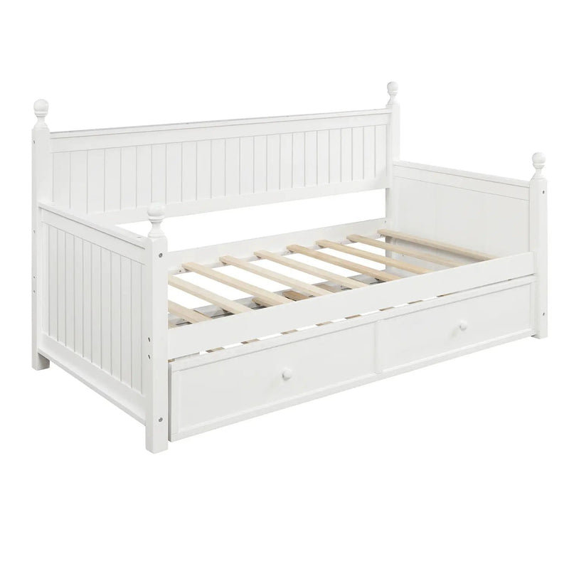 Twin Size Daybed & Twin Size Trundle - White by Unique Piece Furniture