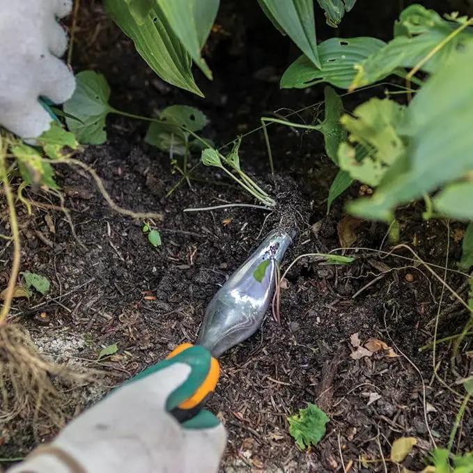Fiskars Ergo Weeder Tool for Weeding, Heavy Duty Gardening Hand Tool with Ergonomic Handle and Hanging Hole for Storage, Remove Weeds and Roots like Dandelions and Thistles by GreenHaven Gardens
