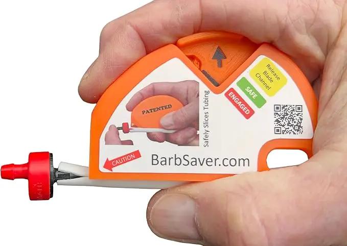 BarbSaver Drip Irrigation Cutter Tool – Reuse Barbed Parts, Fittings, In-Line Emitters, Drippers, Bubblers and Micro-sprayers, by Easily Cutting Away 1/4" Micro-drip Tubing. by GreenHaven Gardens