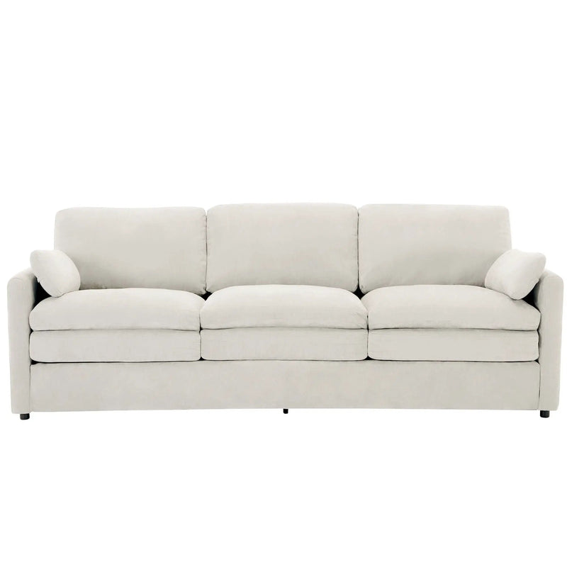 Cozy Upholstered 3 Seater Sofa With Double Cushion by HouseOfZazla