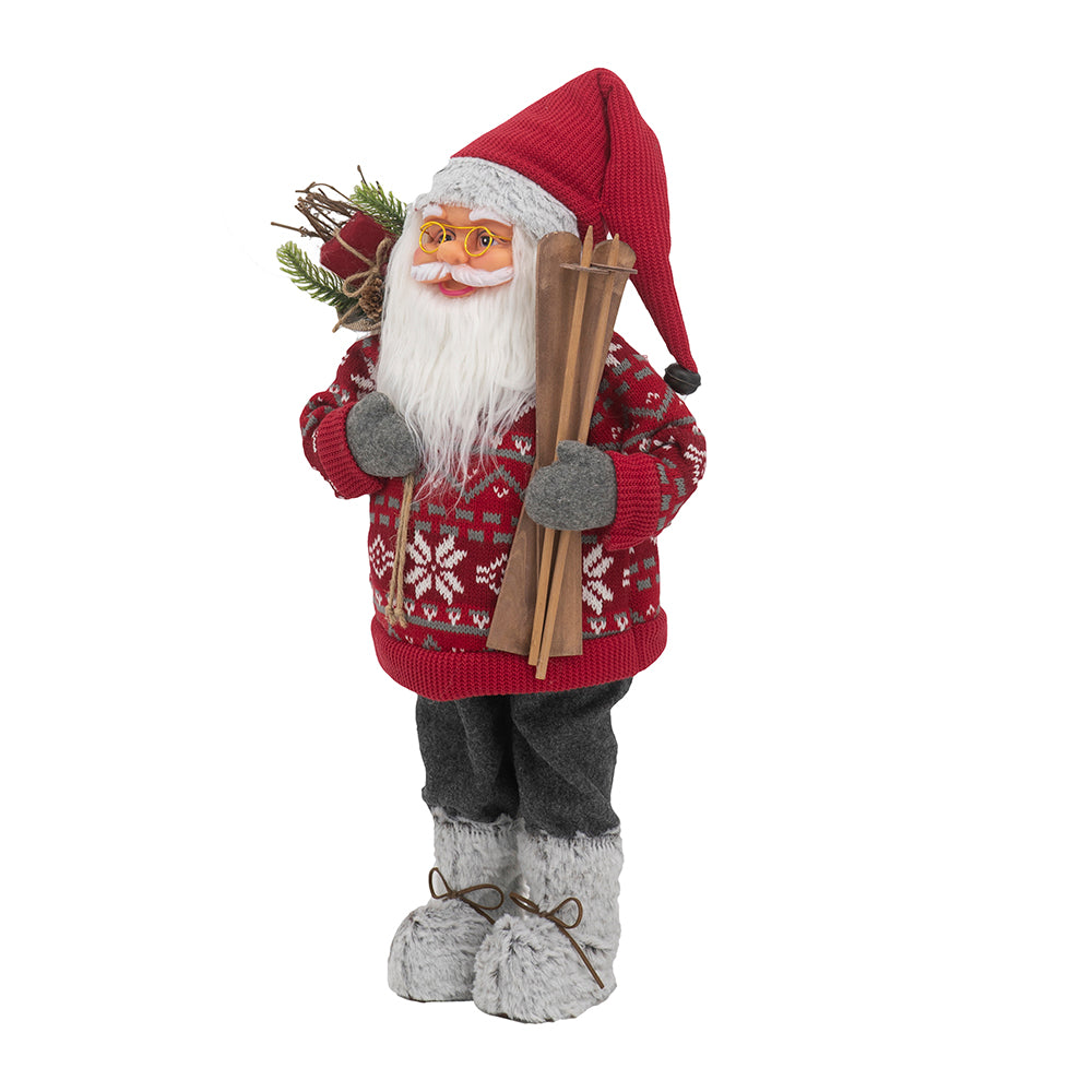 10.6X7.5X23.6" Standing Santa, photo 3 of 10