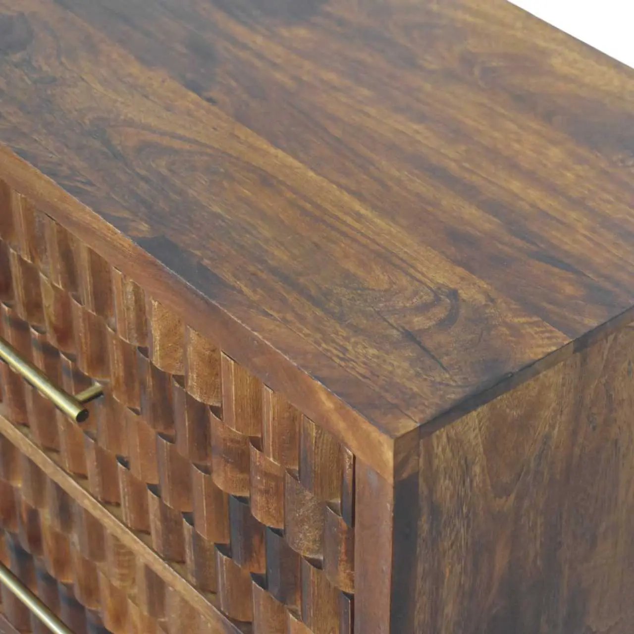 Solid Wood Cadiz Carved Chest by HouseOfZazla