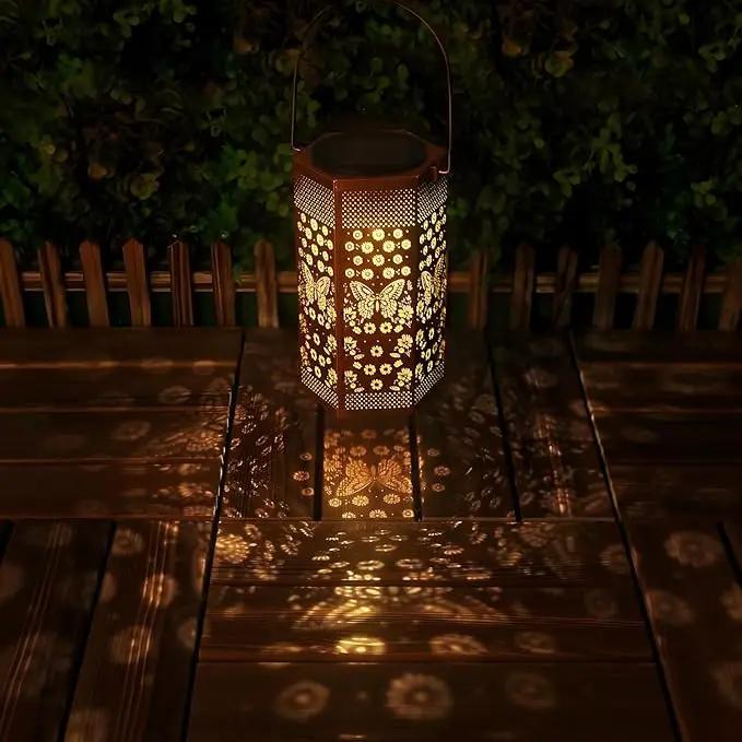 Butterfly Solar Lanterns Garden Decor - Birthday Gifts for Women Mom Grandma, Butterflies Solar Lantern Outdoor Waterproof Hanging Lights Outside for Yard, Patio, Lawn, Yard, Outdoor by GreenHaven Gardens