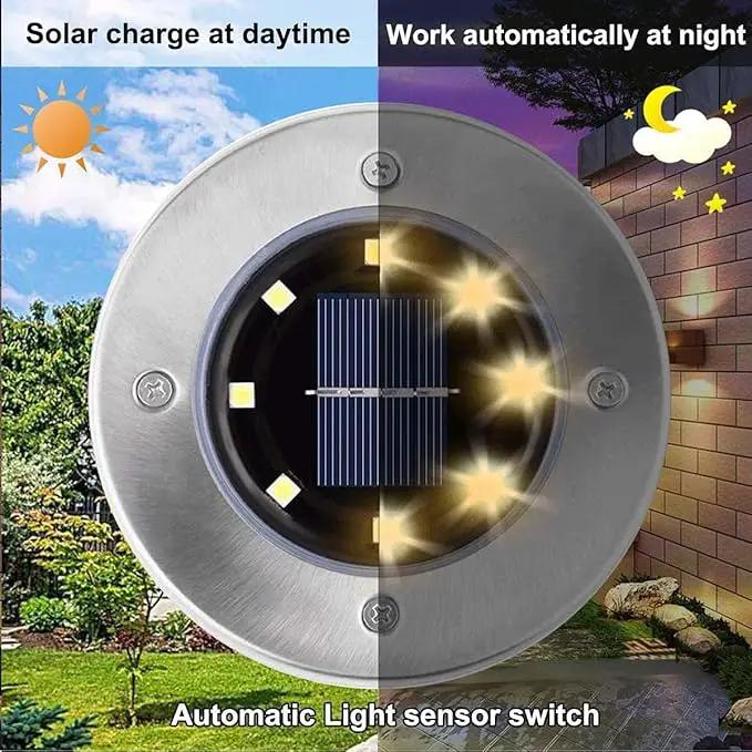 Solar Ground Lights, Waterproof Solar Garden Lights, Upgraded Outdoor Garden Waterproof Bright in-Ground Lights, Landscape Lights for Pathway,Yard,Deck,Lawn,Patio,Walkway (12 Pack Warm Light by GreenHaven Gardens